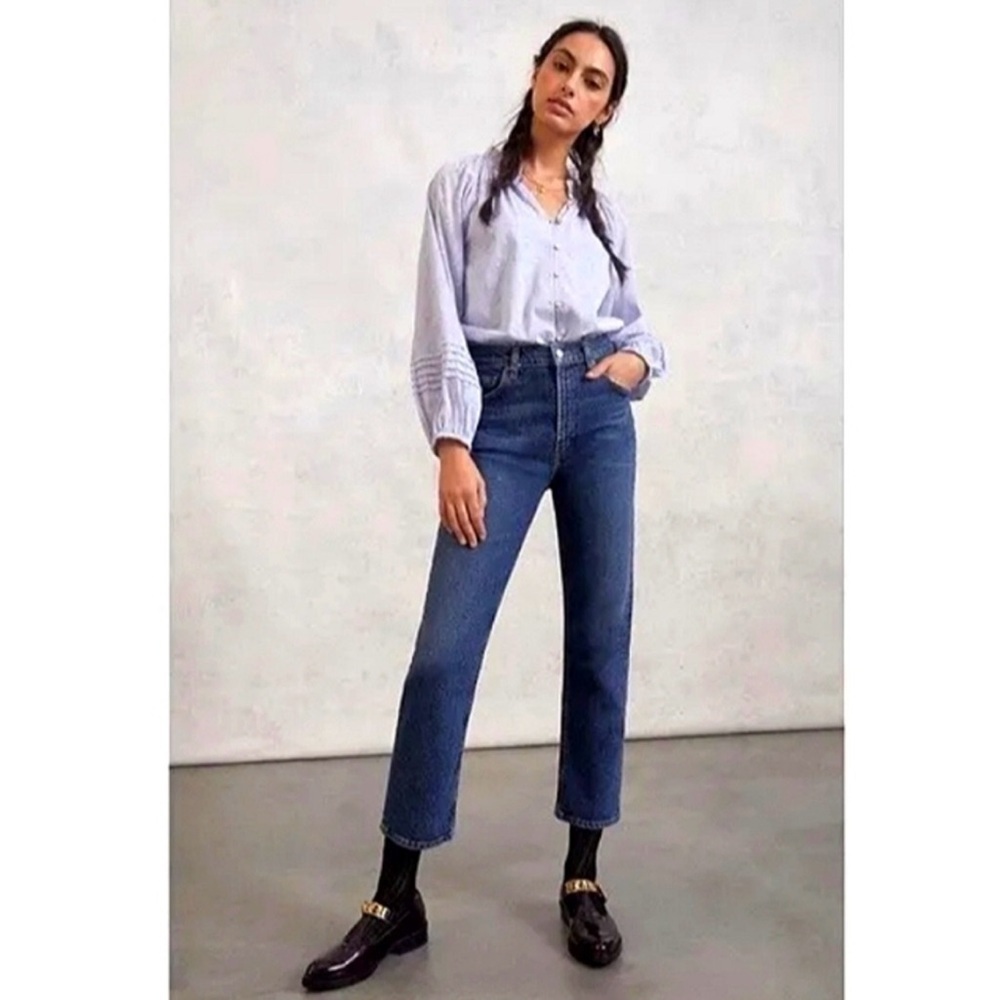 AGOLDE Wilder Straight Leg Ankle Jeans Hype Wash A156-1255 Women’s 30 $198